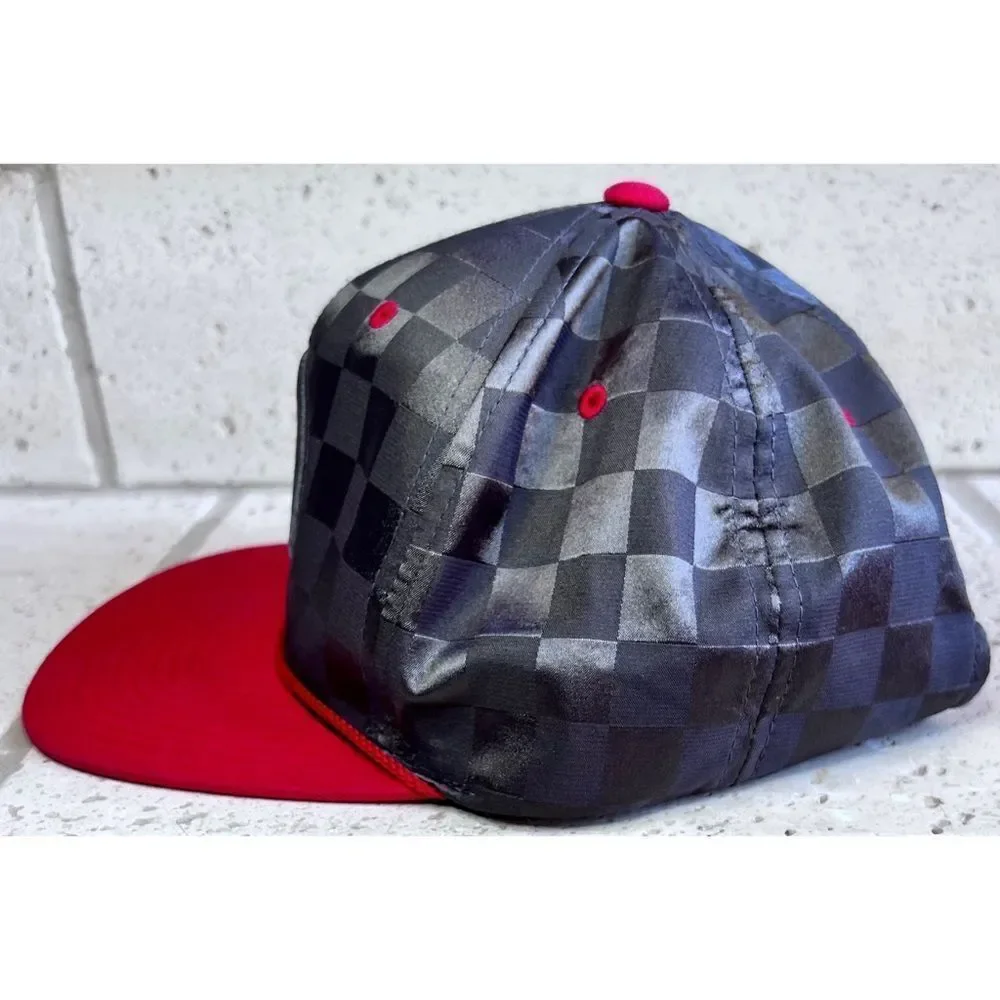 Atlanta Hawks Basketaball Hat Flat Bill Adjustable Strap Red Grey Silver Youth